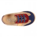 New SPECIAL OKAA EDITION autumn winter canvas tennis shoes with flag design.