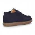 New Suede leather WALLABEE style shoes with shoelaces closure.
