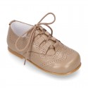 Classic SOFT Nappa leather English style shoes in seasonal colors.