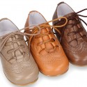 Classic SOFT Nappa leather English style shoes in seasonal colors.