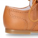 Classic SOFT Nappa leather English style shoes in seasonal colors.