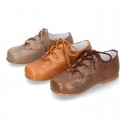 Classic SOFT Nappa leather English style shoes in seasonal colors.