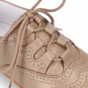 Classic SOFT Nappa leather English style shoes in seasonal colors.