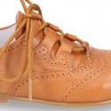 Classic SOFT Nappa leather English style shoes in seasonal colors.