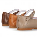 SOFT NAPPA leather halter Mary Jane shoes with buckle fastening.