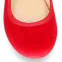 New RED VELVET canvas Mary Jane shoes with DIAMOND style buckle fastening.