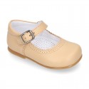 Halter little Mary Jane shoes with buckle fastening in nappa leather.