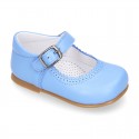 Halter little Mary Jane shoes with buckle fastening in nappa leather.
