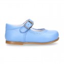 Halter little Mary Jane shoes with buckle fastening in nappa leather.