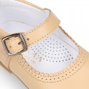 Halter little Mary Jane shoes with buckle fastening in nappa leather.