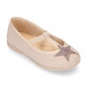 Autumn winter little T-strap Mary Jane shoes with STARS DESIGN.