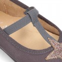 Autumn winter little T-strap Mary Jane shoes with STARS DESIGN.