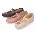 Autumn winter little T-strap Mary Jane shoes with STARS DESIGN.