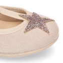 Autumn winter little T-strap Mary Jane shoes with STARS DESIGN.