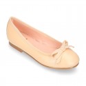 New Extra soft leather ballet flats with ribbon.