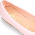 New Extra soft leather ballet flats with ribbon.