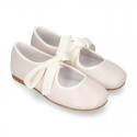 SOFT nappa leather little girl Mary Jane shoes angel style in pastel colors.