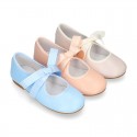 SOFT nappa leather little girl Mary Jane shoes angel style in pastel colors.