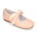 SOFT nappa leather little girl Mary Jane shoes angel style in pastel colors.