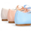 SOFT nappa leather little girl Mary Jane shoes angel style in pastel colors.