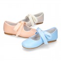 SOFT nappa leather little girl Mary Jane shoes angel style in pastel colors.
