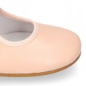 SOFT nappa leather little girl Mary Jane shoes angel style in pastel colors.