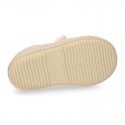 Spring summer STRIPES cotton canvas Laces up shoes espadrille style with ties closure.