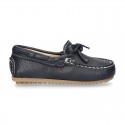 EXTRA SOFT nappa leather Moccasin shoes with bows for little kids.