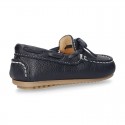 EXTRA SOFT nappa leather Moccasin shoes with bows for little kids.