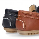 EXTRA SOFT nappa leather Moccasin shoes with bows for little kids.