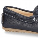 EXTRA SOFT nappa leather Moccasin shoes with bows for little kids.