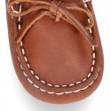 EXTRA SOFT nappa leather Moccasin shoes with bows for little kids.