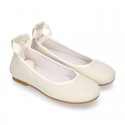 LINEN CEREMONY Girl Ballet flats dancer style.