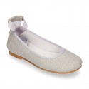 LINEN CEREMONY Girl Ballet flats dancer style.