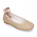 LINEN CEREMONY Girl Ballet flats dancer style.