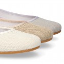 LINEN CEREMONY Girl Ballet flats dancer style.