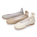 LINEN CEREMONY Girl Ballet flats dancer style.