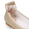 LINEN CEREMONY Girl Ballet flats dancer style.