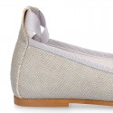 LINEN CEREMONY Girl Ballet flats dancer style.