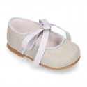 CEREMONY LINEN Little Mary Jane shoes angel style for little girls.