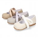 CEREMONY LINEN Little Mary Jane shoes angel style for little girls.