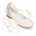 SOFT nappa leather Girl Ballet flats dancer style.