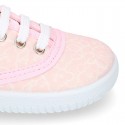Cotton canvas Kids Bamba shoes with sweet BEARS design.