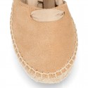 CEREMONY Girl Suede leather espadrilles shoes Valenciana style.