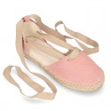 CEREMONY Girl Suede leather espadrilles shoes Valenciana style.