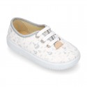 Cotton canvas Kids Bamba shoes with sweet AIR BALLOONS design.