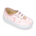 Cotton canvas Kids Bamba shoes with sweet AIR BALLOONS design.