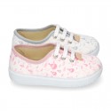 Cotton canvas Kids Bamba shoes with sweet AIR BALLOONS design.