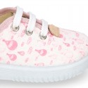 Cotton canvas Kids Bamba shoes with sweet AIR BALLOONS design.