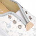 Cotton canvas Kids Bamba shoes with sweet AIR BALLOONS design.